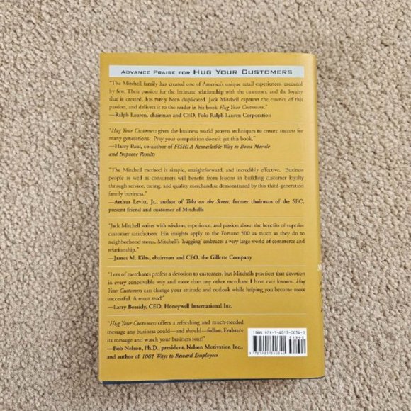 4/$25 Hug Your Customers by Jack Mitchell - Hardcover - Picture 5 of 5